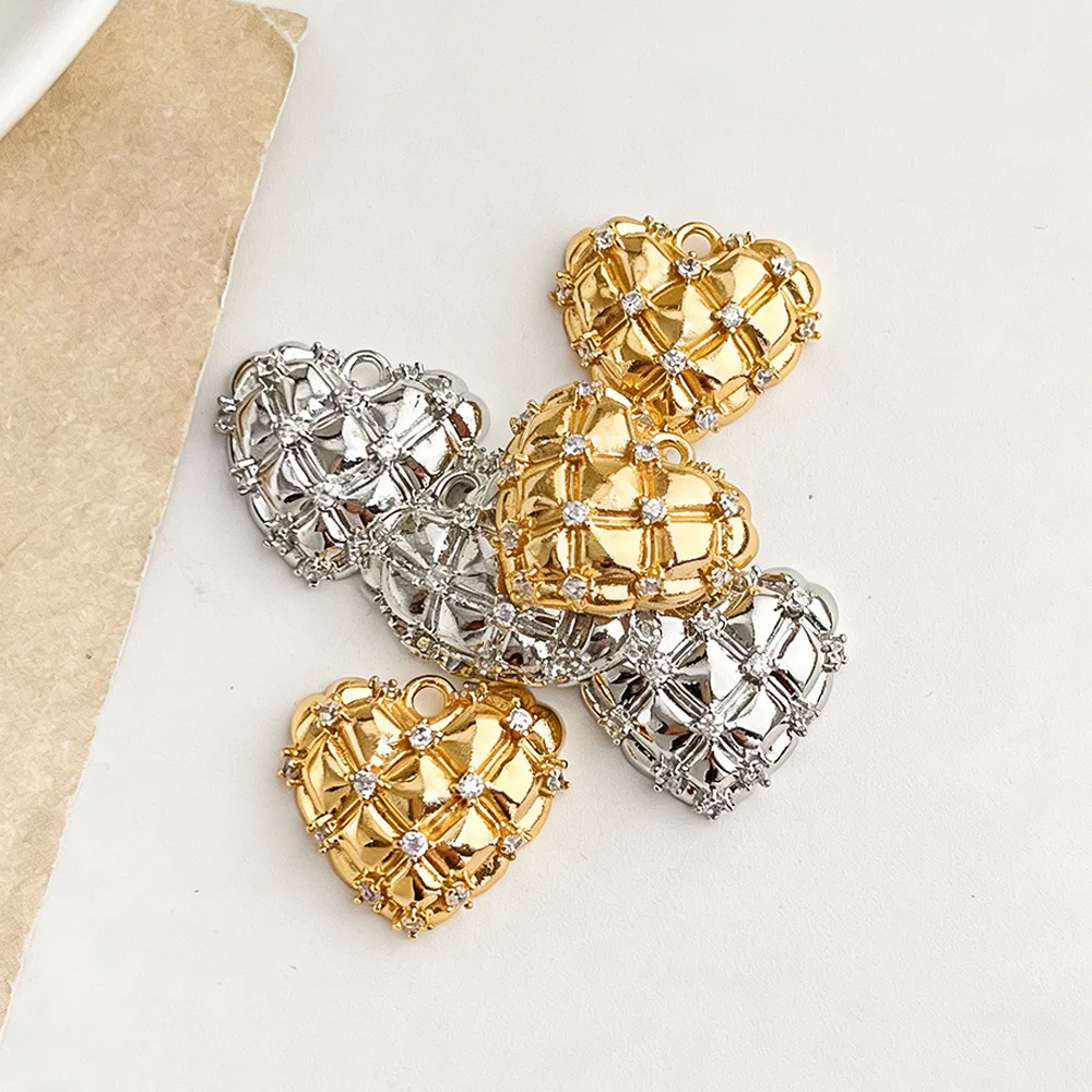 Cordial Design, 30 шт., 16*18 мм, подвески с фианитами/в форме сердца/медные подвески/ручная работа/настоящее золотое покрытие/аксессуары для ювелирных изделий # 195954
Cordial Design, 30 шт., 16*18 мм, подвески с фианитами/в форме сердца/медные подвески/ручная работа/настоящее золотое покрытие/аксессуары для ювелирных изделий # 195954