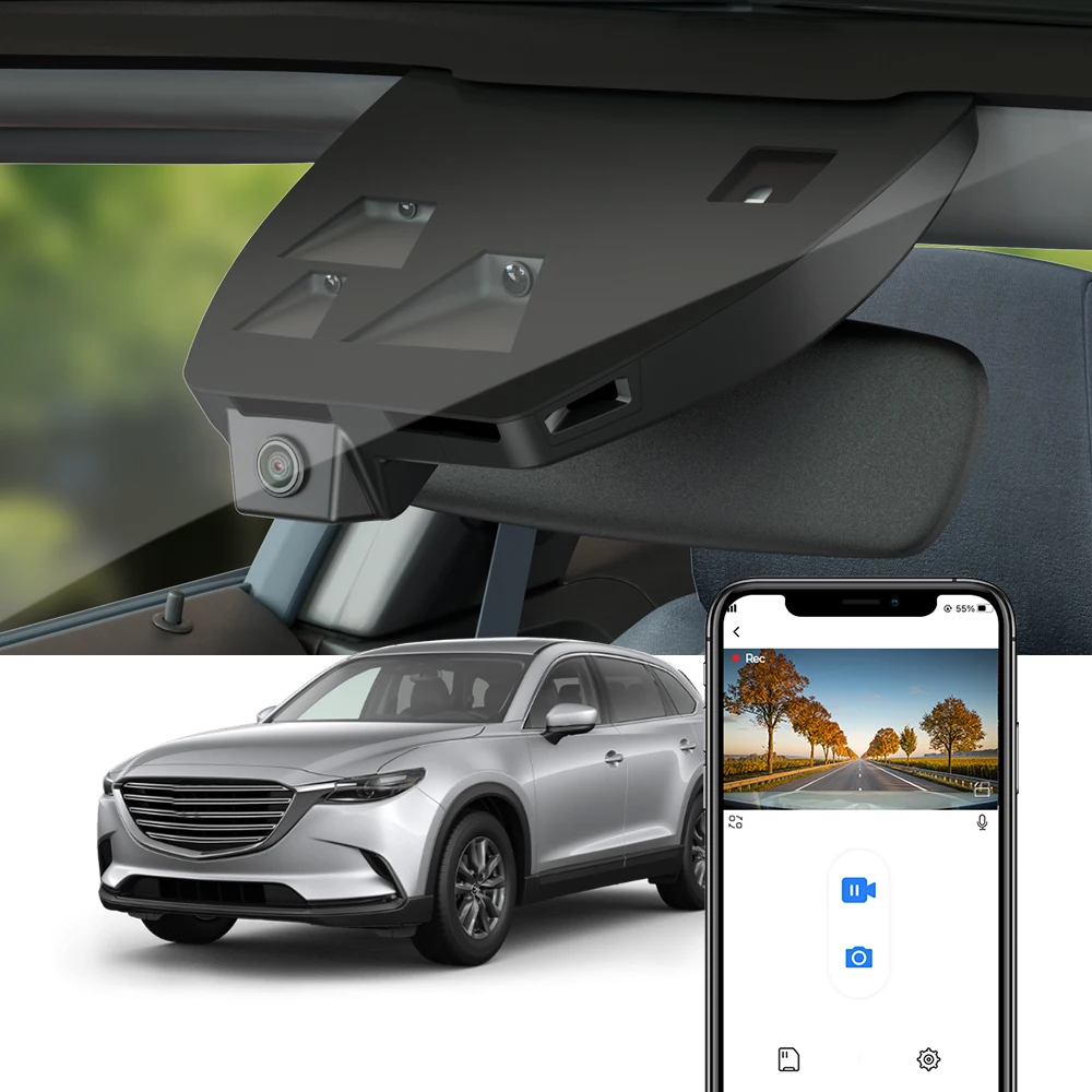 Fitcamx 4K Dash Cam for Mazda CX-9 CX9 2016-2024, Ultra HD Car DVR, Wide Angle Driving Recorder, Loop Recording, G-Sensor, WDR
Fitcamx 4K Dash Cam for Mazda CX-9 CX9 2016-2024, Ultra HD Car DVR, Wide Angle Driving Recorder, Loop Recording, G-Sensor, WDR