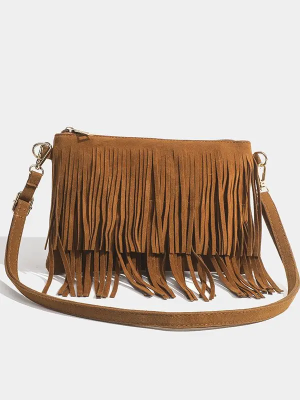 Women's Bag European and American New Style Matte Tassel Retro Saddle Bag Small Shoulder Crossbody Bags
Women's Bag European and American New Style Matte Tassel Retro Saddle Bag Small Shoulder Crossbody Bags