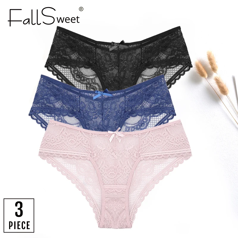 FallSweet 3 pcs/lot ! Lace Panties Women Sexy Lingerie Transparente Briefs Ultra Thin Soft Underwear S to XXL
FallSweet 3 pcs/lot ! Lace Panties Women Sexy Lingerie Transparente Briefs Ultra Thin Soft Underwear S to XXL