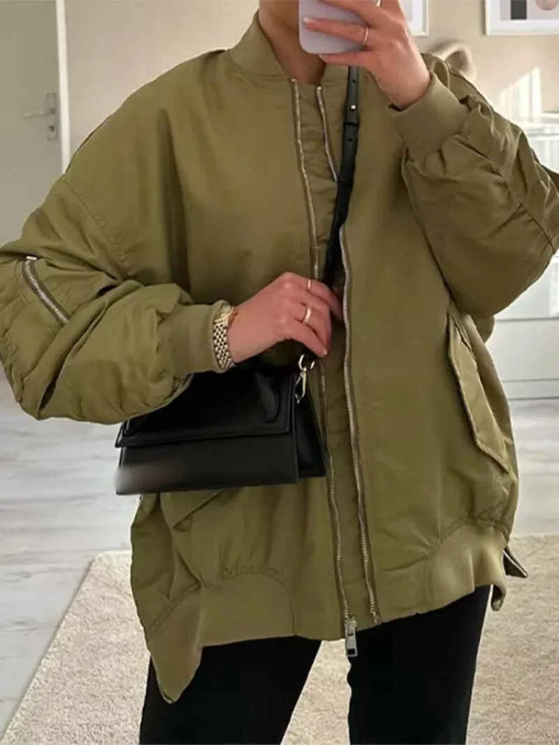 2024 New Autumn Fashion Black Parka Coats Women's Clothing Loose Flying Cotton-padded Casual Tops Jacket Coat Women Parka
2024 New Autumn Fashion Black Parka Coats Women's Clothing Loose Flying Cotton-padded Casual Tops Jacket Coat Women Parka