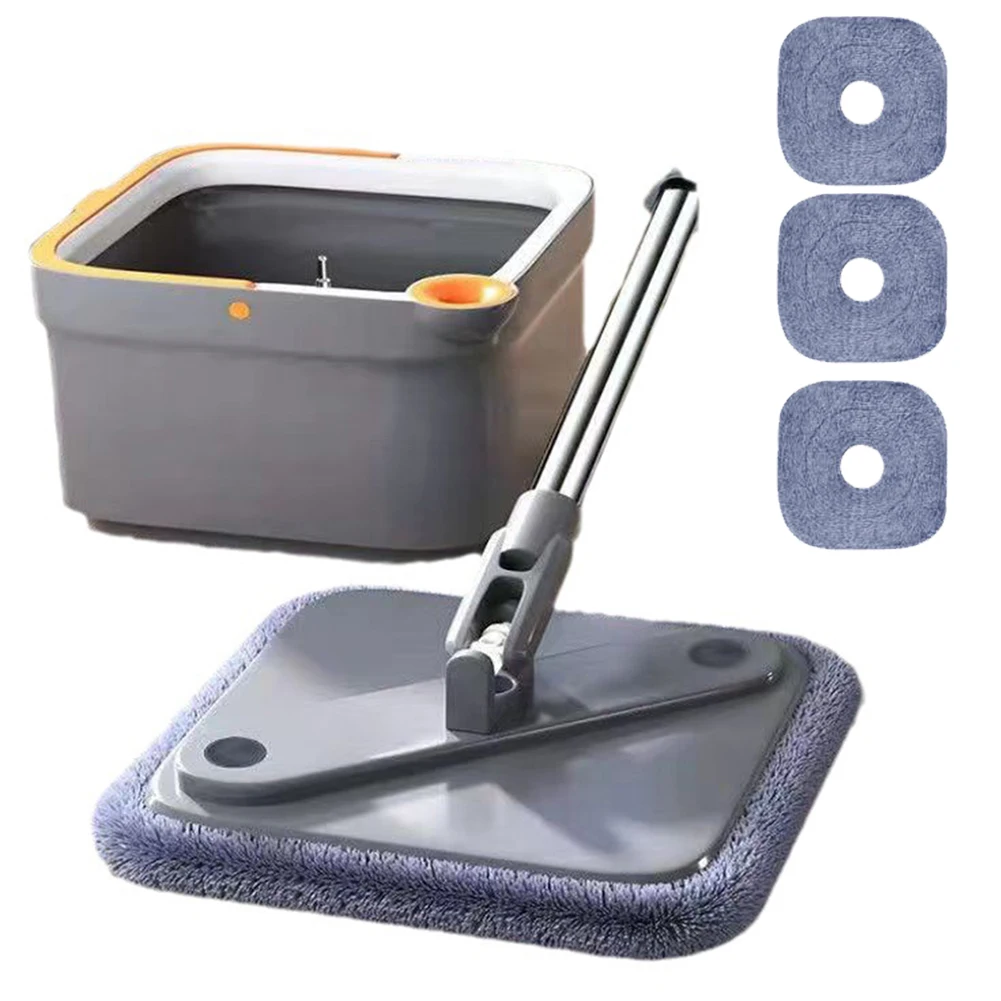 Hand-Free Lazy Squeeze Mop With Bucket Automatic Floor Mop Microfiber Cloth Self-Cleaning Square Mop
Hand-Free Lazy Squeeze Mop With Bucket Automatic Floor Mop Microfiber Cloth Self-Cleaning Square Mop
