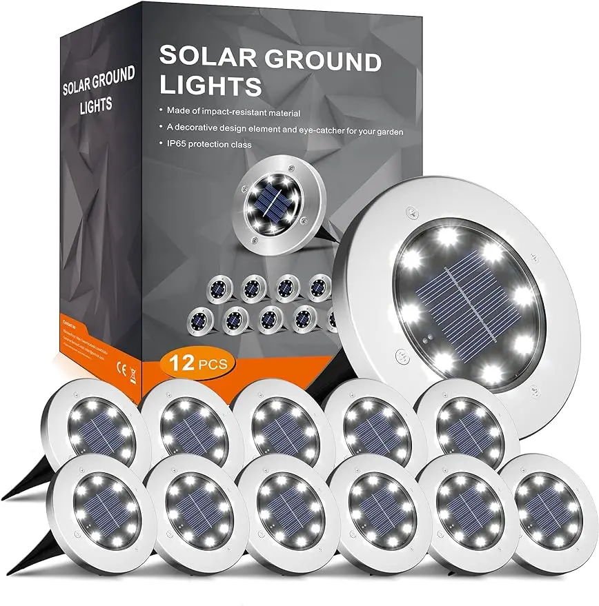 Solar Lights for Outside,12 Pack Solar Lights Outdoor Waterproof, Solar Garden Lights Landscape Lighting for Patio Pathway
Solar Lights for Outside,12 Pack Solar Lights Outdoor Waterproof, Solar Garden Lights Landscape Lighting for Patio Pathway