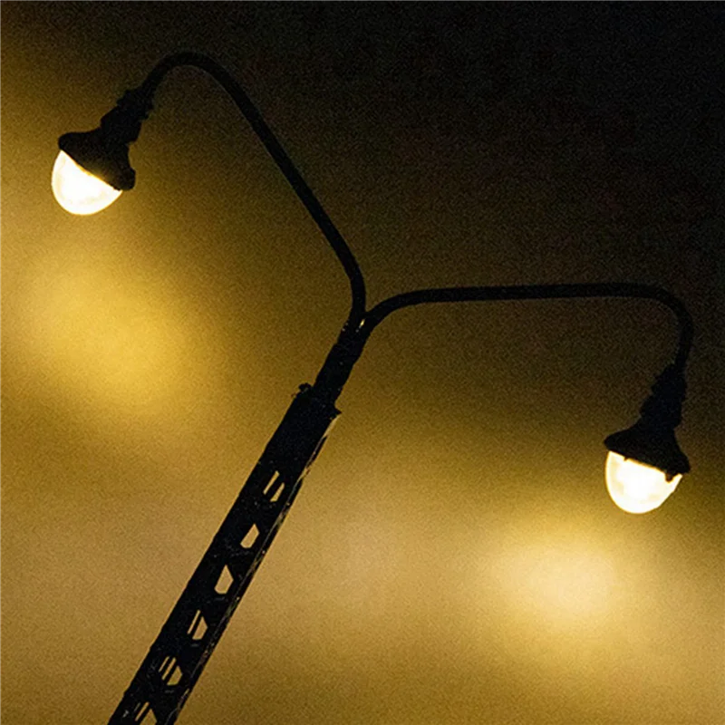 ABWE-10Pcs Model Railway Lamp Lattice Mast Light HO 1:87 Scale LED Street Light Train Layout Toys Garden Decoration Crafts
ABWE-10Pcs Model Railway Lamp Lattice Mast Light HO 1:87 Scale LED Street Light Train Layout Toys Garden Decoration Crafts