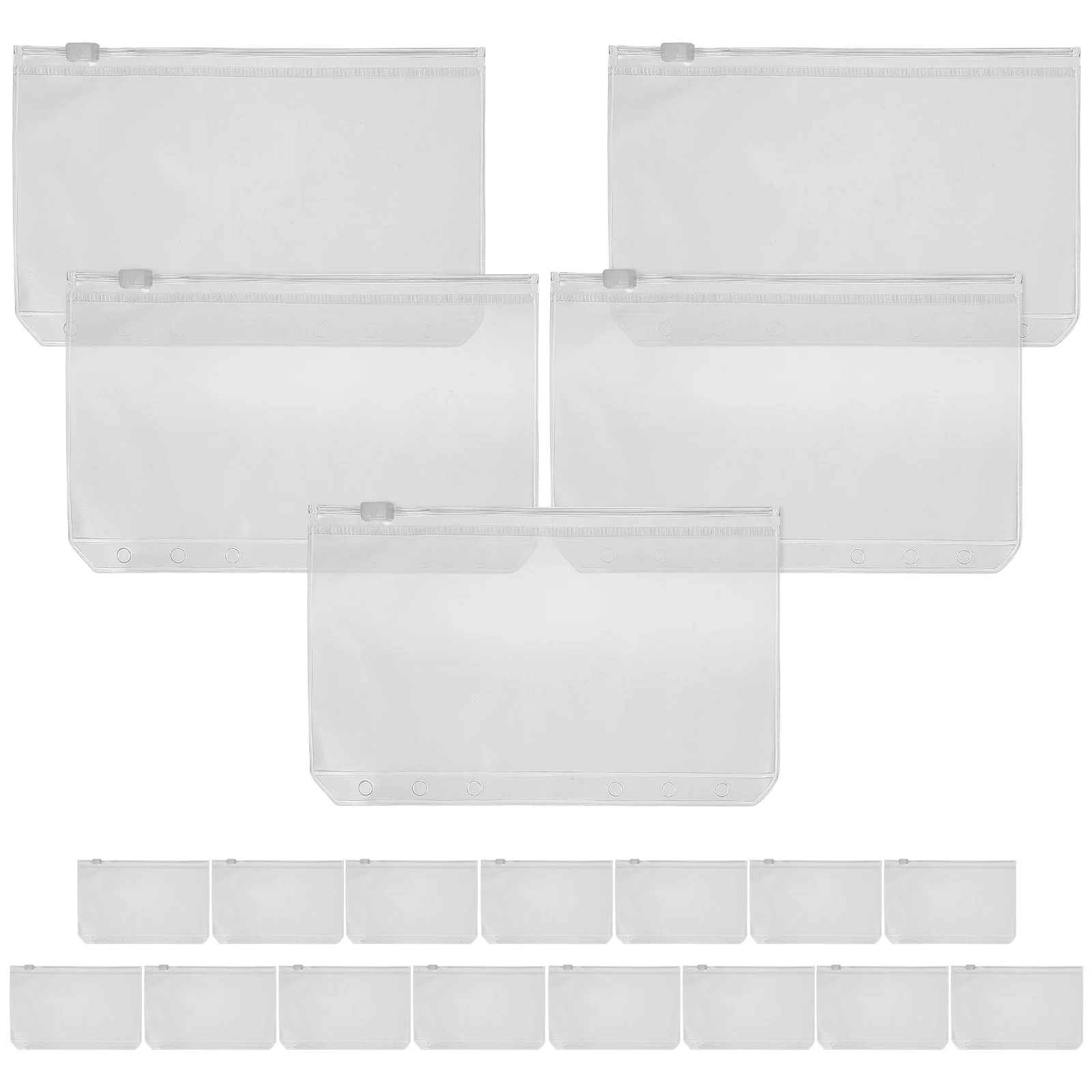 20 Pcs PVC Binder Zipper Pouch A6 Storage Bags Extra Thick Document Pouch Loose Leaf Book Zip Bag Storing Bags For Office Home
20 Pcs PVC Binder Zipper Pouch A6 Storage Bags Extra Thick Document Pouch Loose Leaf Book Zip Bag Storing Bags For Office Home