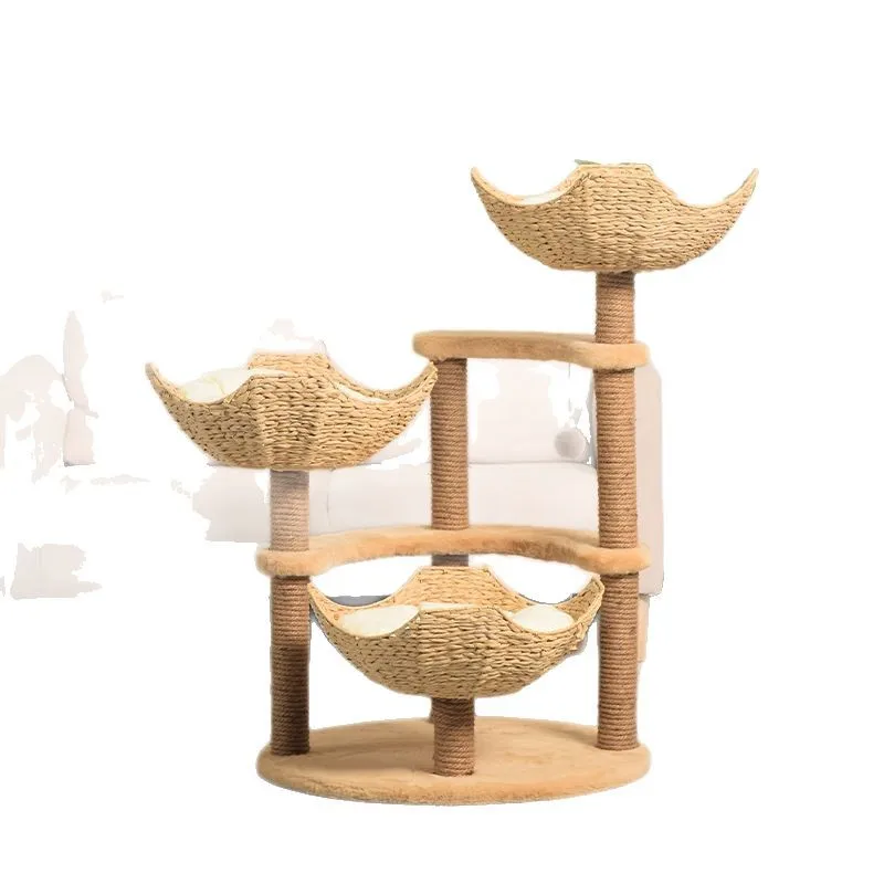 Solid wood cat climbing frame woven basket does not occupy the cat tree integrated multi-functional solid wood
Solid wood cat climbing frame woven basket does not occupy the cat tree integrated multi-functional solid wood