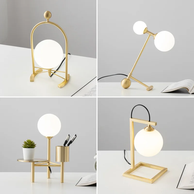 Creative Bedroom Eye Protection All Copper Table Lamp Bedside Lamp Children's Nordic Style Rechargeable Brass Glass Table Lamp
Creative Bedroom Eye Protection All Copper Table Lamp Bedside Lamp Children's Nordic Style Rechargeable Brass Glass Table Lamp