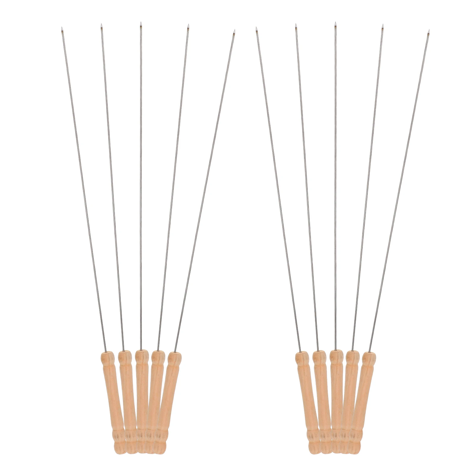 12Pcs Stainless Steel Bbq Skewers Durable Heat-Resistant Outdoor Picnic Camping Wooden Handle Flour Food Vegetables Meat Fish
12Pcs Stainless Steel Bbq Skewers Durable Heat-Resistant Outdoor Picnic Camping Wooden Handle Flour Food Vegetables Meat Fish