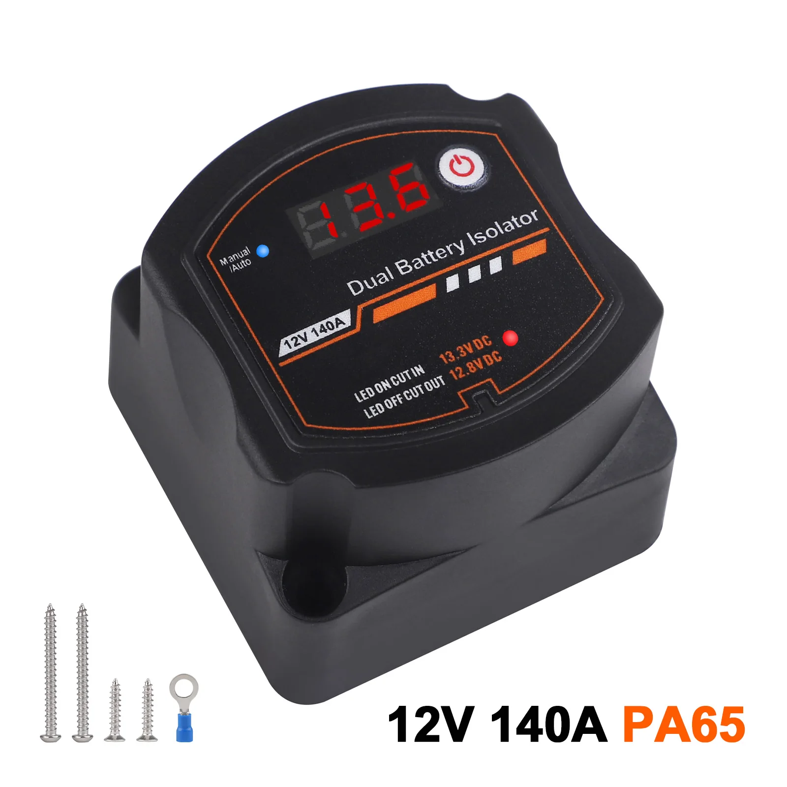 CSPEED Smart Dual Battery Isolator 12V 140A Voltage Sensitive Relay VSR With Digital Voltmeter For Car RV ATV Yacht Boat Marine
CSPEED Smart Dual Battery Isolator 12V 140A Voltage Sensitive Relay VSR With Digital Voltmeter For Car RV ATV Yacht Boat Marine