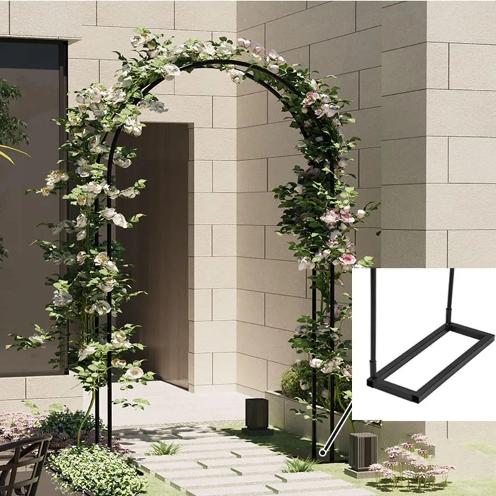 Metal Pergola Arch Trellis, Rose Archway Rustproof, Arbor with Base Weatherproof, Garden Arbour for Various Climbing Plant Weddi
Metal Pergola Arch Trellis, Rose Archway Rustproof, Arbor with Base Weatherproof, Garden Arbour for Various Climbing Plant Weddi