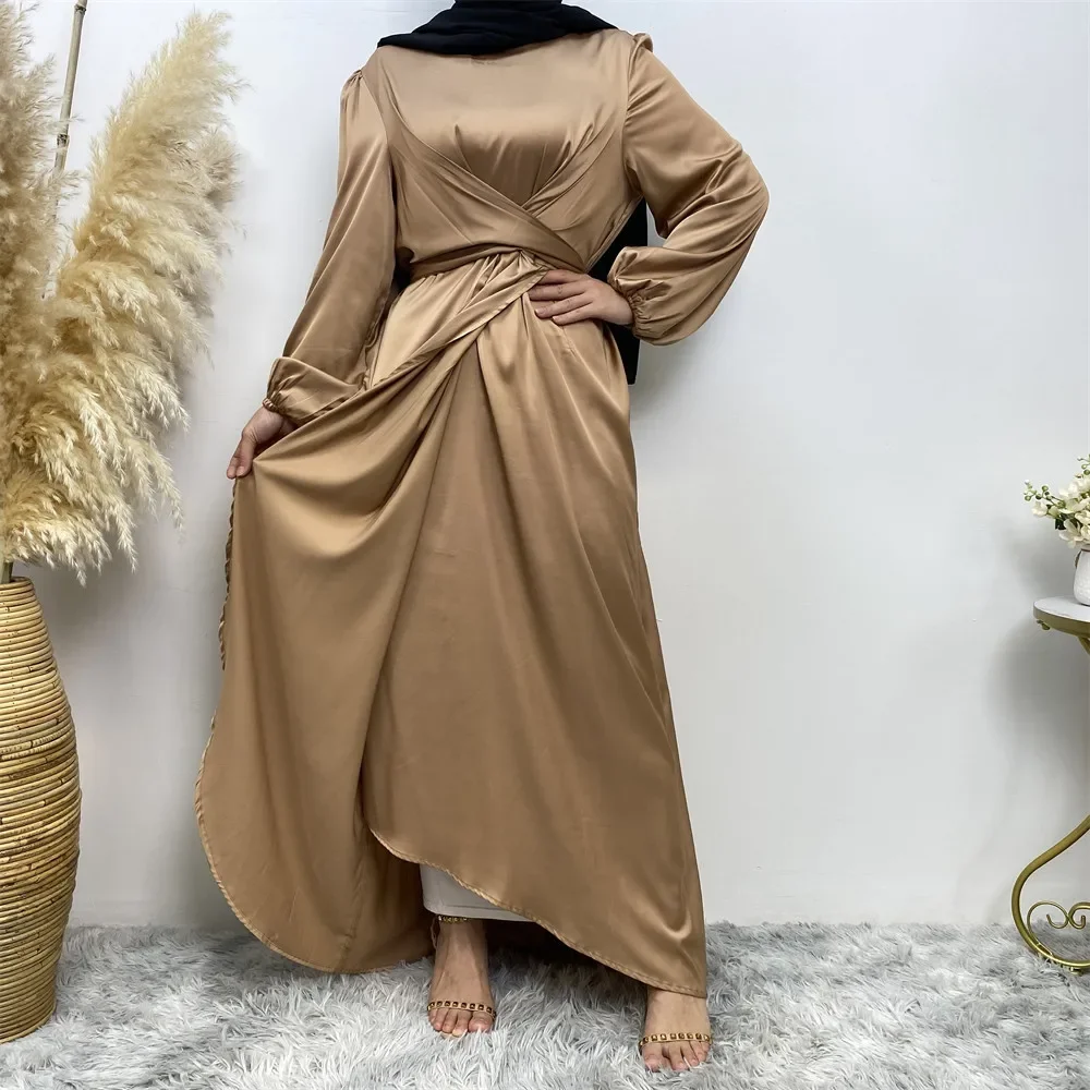 Casual Solid Long Sleeves Femme Robe Fashion Islam Clothing Dubai Abayas Muslim Dress Abayas for Women Fake Two Strappy Dresses
Casual Solid Long Sleeves Femme Robe Fashion Islam Clothing Dubai Abayas Muslim Dress Abayas for Women Fake Two Strappy Dresses