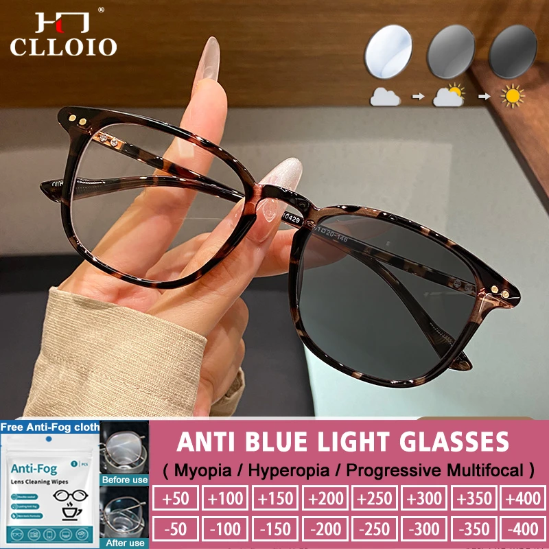 CLLOIO новые простые анти-синие очки для чтения, сверхлегкие женские фотохромные очки для близорукости, прогрессивные очки по рецепту
CLLOIO новые простые анти-синие очки для чтения, сверхлегкие женские фотохромные очки для близорукости, прогрессивные очки по рецепту