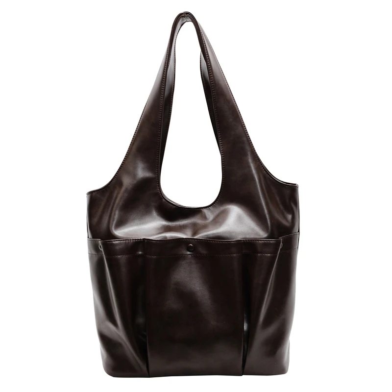 Tote Bag for Women Large Capacity Shoulder Bag PU Leather With Pockets Bucket Purse Solid Color Travel Shopping Bag
Tote Bag for Women Large Capacity Shoulder Bag PU Leather With Pockets Bucket Purse Solid Color Travel Shopping Bag