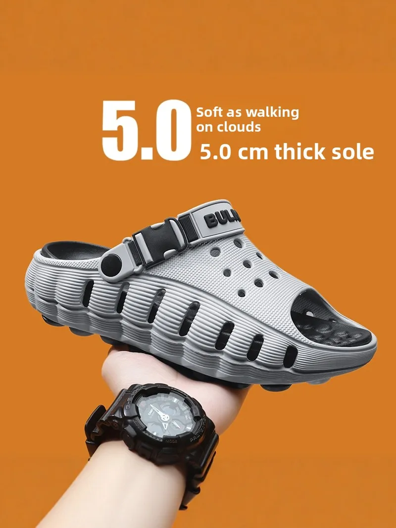 Men's Summer Outdoor Sports Casual Thick Bottom Anti-Slip Wear-Resistant Two-Way Beach Leisure Sandals EVA Flat Sandals
Men's Summer Outdoor Sports Casual Thick Bottom Anti-Slip Wear-Resistant Two-Way Beach Leisure Sandals EVA Flat Sandals