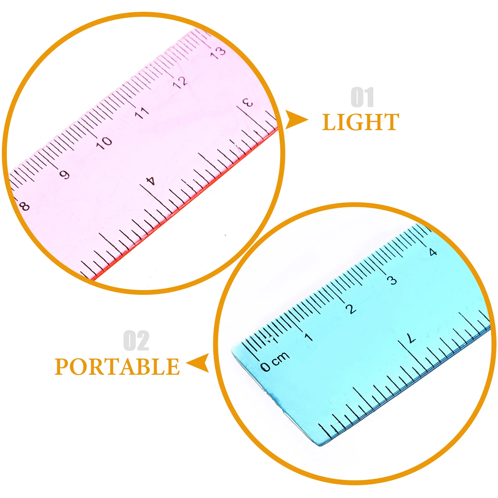 5pcs Colorful Plastic Ruler Flexible Measuring Tool Drawing Straight Stationery Lightweight Portable Student Engineer
5pcs Colorful Plastic Ruler Flexible Measuring Tool Drawing Straight Stationery Lightweight Portable Student Engineer