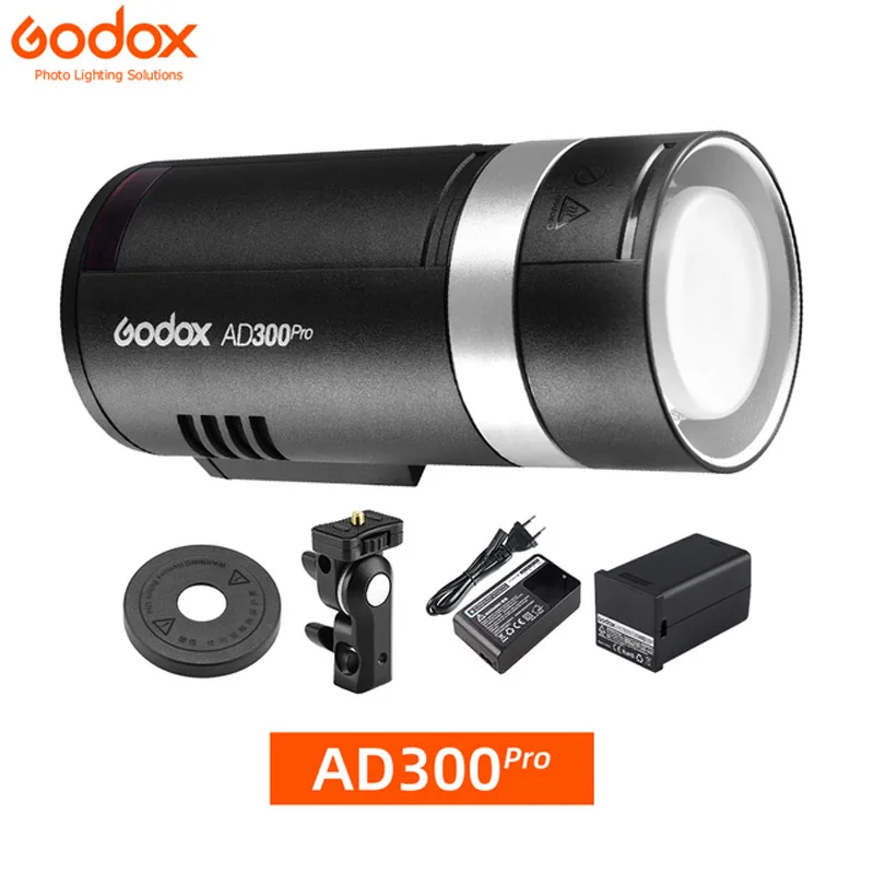 Godox AD300Pro Flash Strobe Monolight 300Ws TTL Outdoor Recharagable Lithium Battery 2.4G 1/8000 HSS for Canon Nikon Sony Fuji
Godox AD300Pro Flash Strobe Monolight 300Ws TTL Outdoor Recharagable Lithium Battery 2.4G 1/8000 HSS for Canon Nikon Sony Fuji