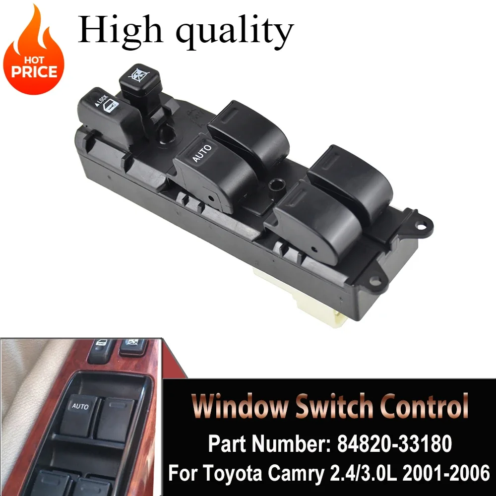 For Toyota Camry 2001 - 2006 Power Master Window Control Switch Button Console 84820-33180 84820-42180 84820-33240 Auto Parts
For Toyota Camry 2001 - 2006 Power Master Window Control Switch Button Console 84820-33180 84820-42180 84820-33240 Auto Parts
