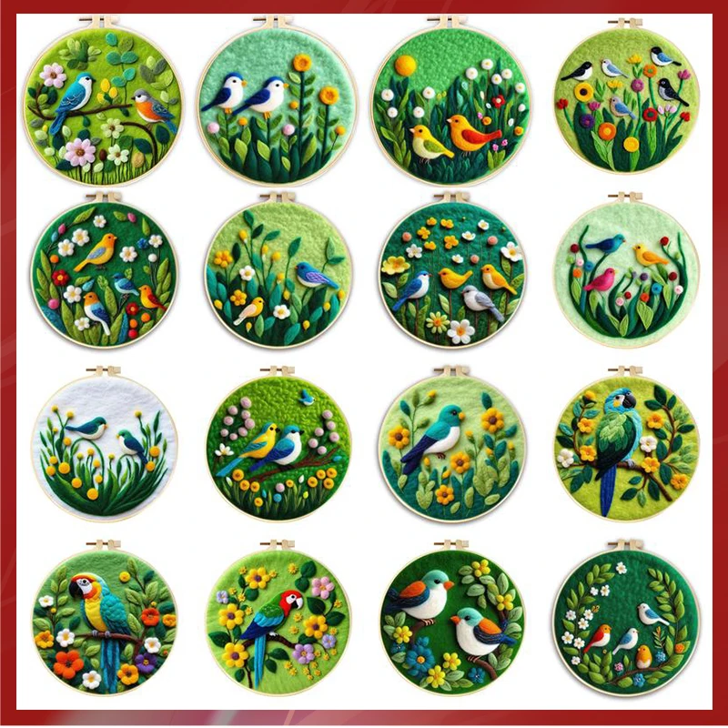 GATYZTORY 20x20cm Needle Felting Kit Starter, Butterfly Birds Painting Wool Felting Kit for Beginners Adult DIY Handicraft
GATYZTORY 20x20cm Needle Felting Kit Starter, Butterfly Birds Painting Wool Felting Kit for Beginners Adult DIY Handicraft