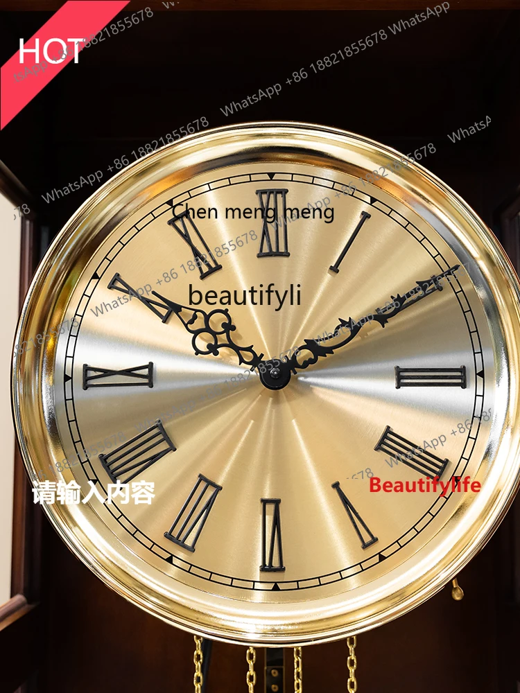 sscn8617 German new Chinese style floor clock European style retro villa large table clock mechanical American pendulum clock si
sscn8617 German new Chinese style floor clock European style retro villa large table clock mechanical American pendulum clock si