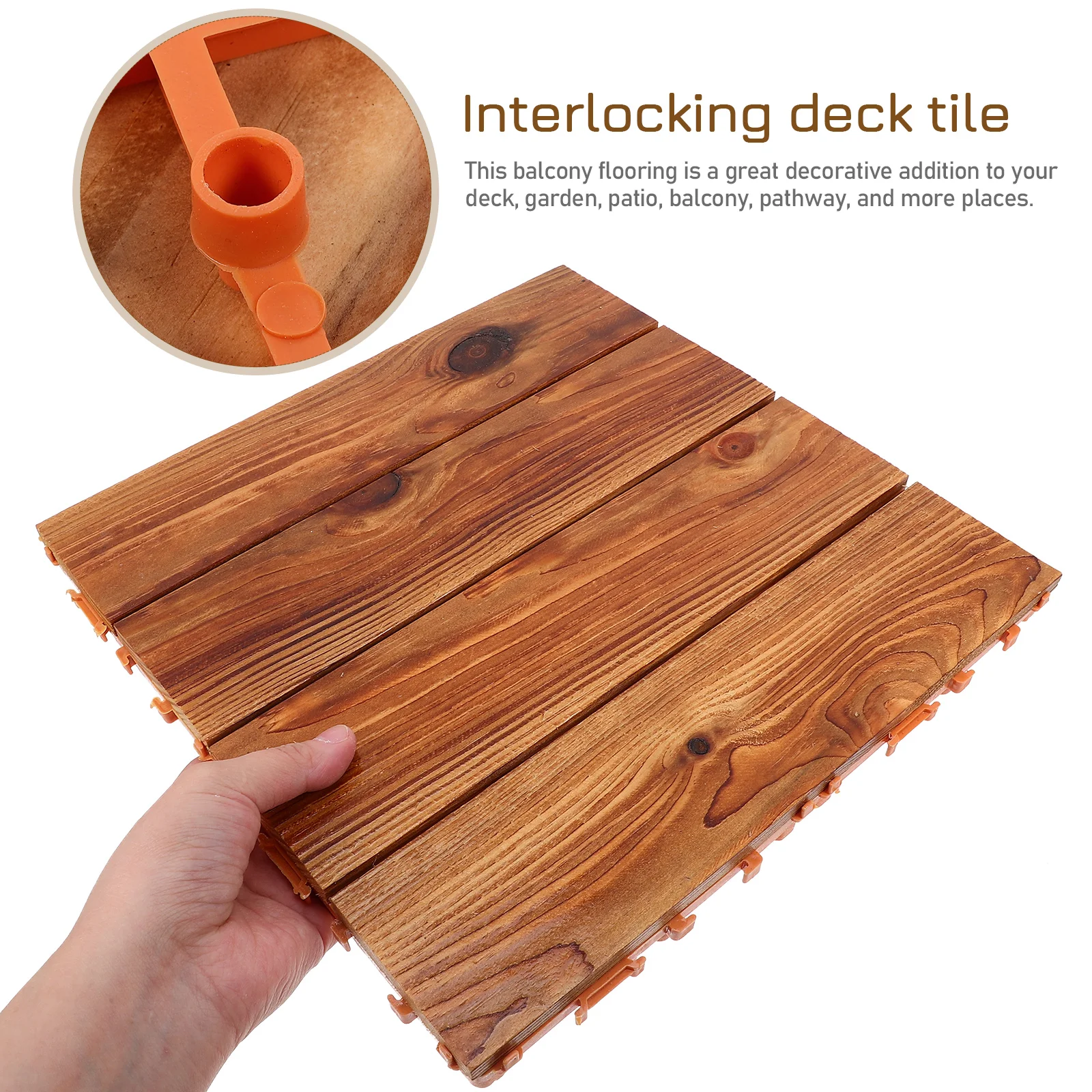 Wood Plastic Composites Interlocking Floor Tile WPC Floor Tile Balcony Deck Tile Outdoor Flooring Tile For Yard Garden Patio
Wood Plastic Composites Interlocking Floor Tile WPC Floor Tile Balcony Deck Tile Outdoor Flooring Tile For Yard Garden Patio