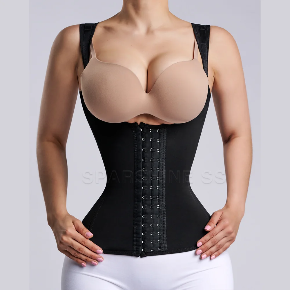 Fajas Colombianas Compression Corset with Front Hook-eyes Adjustable Waist Trainer Women Flat Belly Slimming Body Shaper
Fajas Colombianas Compression Corset with Front Hook-eyes Adjustable Waist Trainer Women Flat Belly Slimming Body Shaper