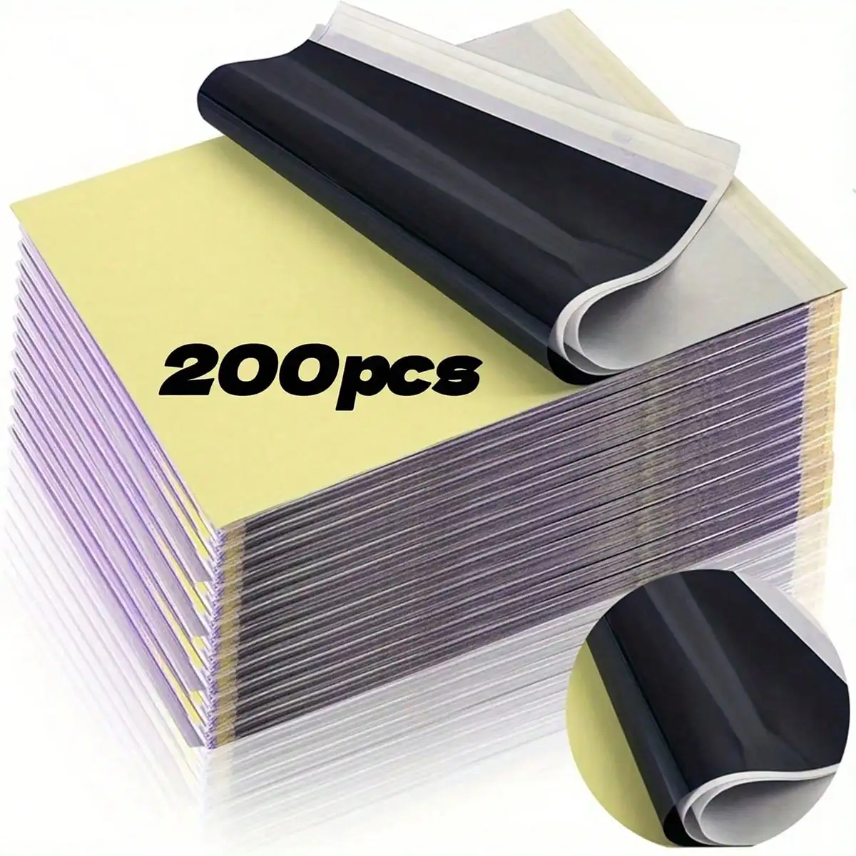 200/100/50/10 sheets of tattoo transfer paper, A4 size template paper, 4-layer transfer template, set of consumables, compatible
200/100/50/10 sheets of tattoo transfer paper, A4 size template paper, 4-layer transfer template, set of consumables, compatible