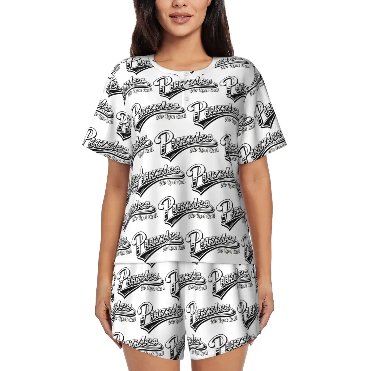 Puzzles Bar How I Met Your Mother Round Neck Short Sleeve Nightgowns for Sleeping Sleepshirts Women Loose Pajama Set Short Pants
Puzzles Bar How I Met Your Mother Round Neck Short Sleeve Nightgowns for Sleeping Sleepshirts Women Loose Pajama Set Short Pants
