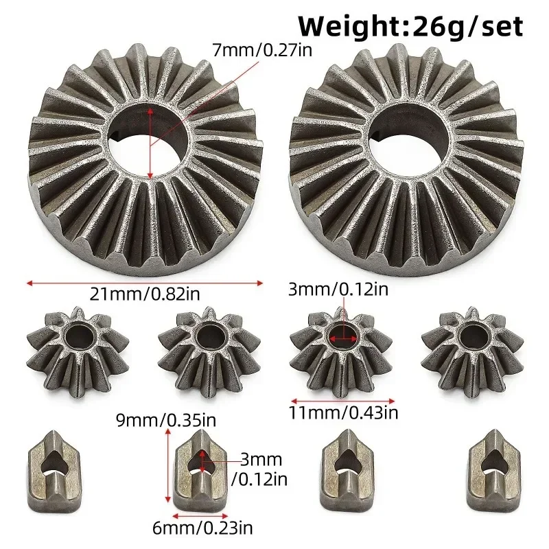 Metal Front/Center/Rear Differential Output Gear 8982 8989 for TRXS 1/8 MAXX SLASH 1/10 MAXX 2.0 Upgrade Parts Accessories
Metal Front/Center/Rear Differential Output Gear 8982 8989 for TRXS 1/8 MAXX SLASH 1/10 MAXX 2.0 Upgrade Parts Accessories