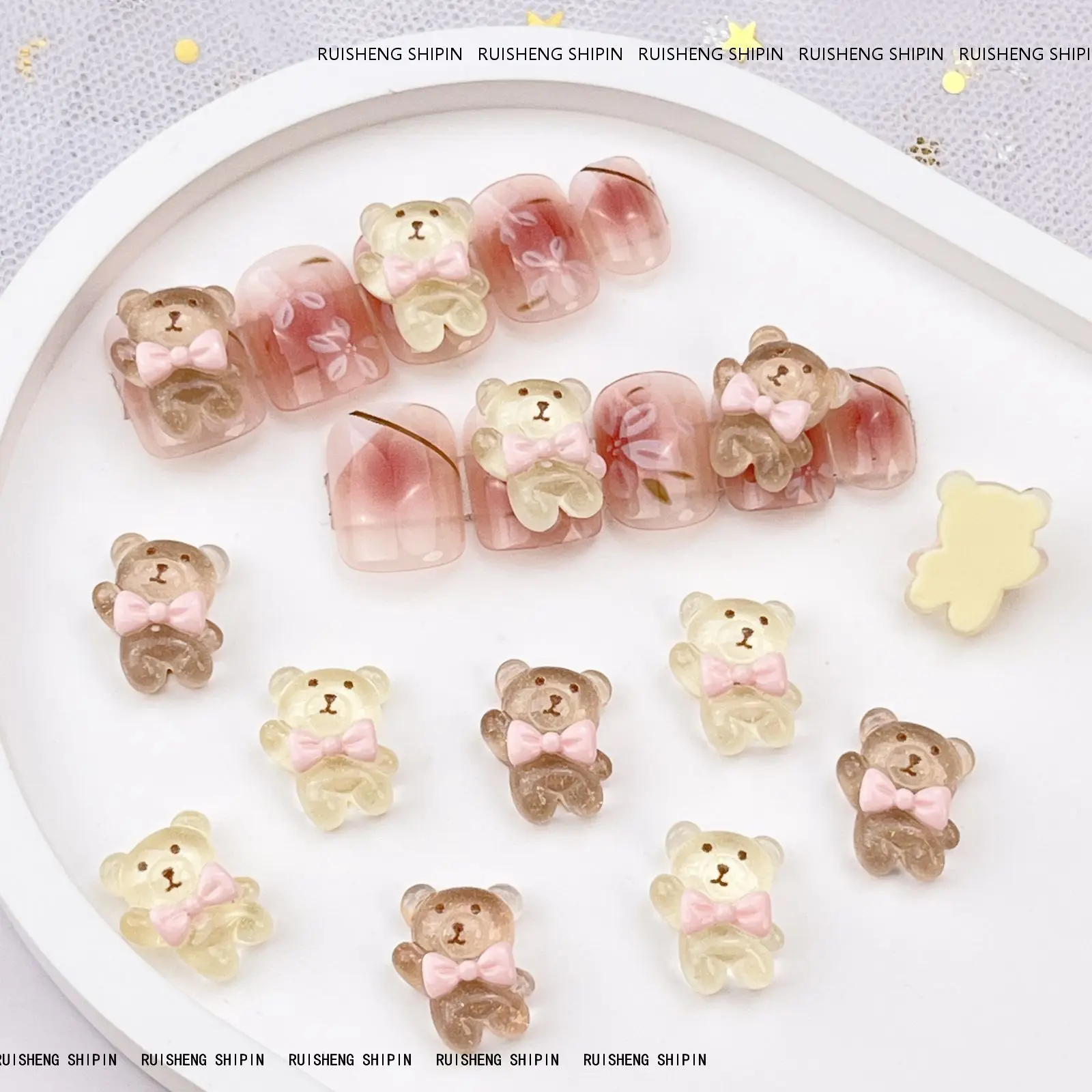 20pcs Butterfly Frozen Bear Nail Accessories Kawaii Shiny Resin Bear Nail Rhinestone Nail Art Decoration Charms DIY Summer Parts
20pcs Butterfly Frozen Bear Nail Accessories Kawaii Shiny Resin Bear Nail Rhinestone Nail Art Decoration Charms DIY Summer Parts