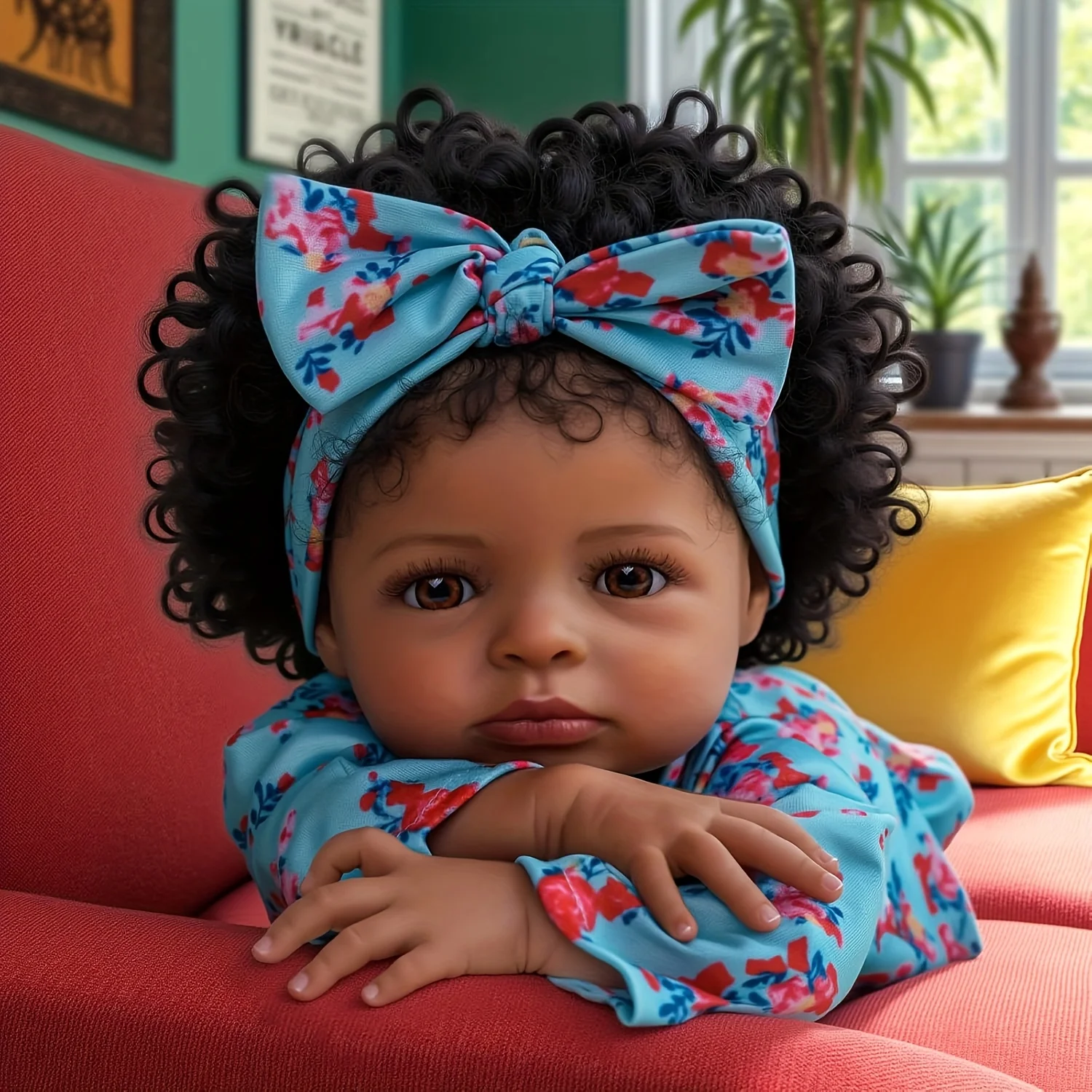 BABESIDE 20 '' Realistic Reborn African American Baby Doll, Real Life Newborn Doll with Outfit & Accessories for Kids Age 3+
BABESIDE 20 '' Realistic Reborn African American Baby Doll, Real Life Newborn Doll with Outfit & Accessories for Kids Age 3+
