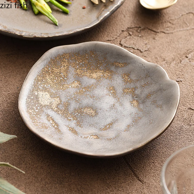 Vintage Rust Glazed Ceramic Plate Sushi Sashimi Plate Dessert Plate Pasta Plates Serving Plates Molecular Cuisine Tableware
Vintage Rust Glazed Ceramic Plate Sushi Sashimi Plate Dessert Plate Pasta Plates Serving Plates Molecular Cuisine Tableware