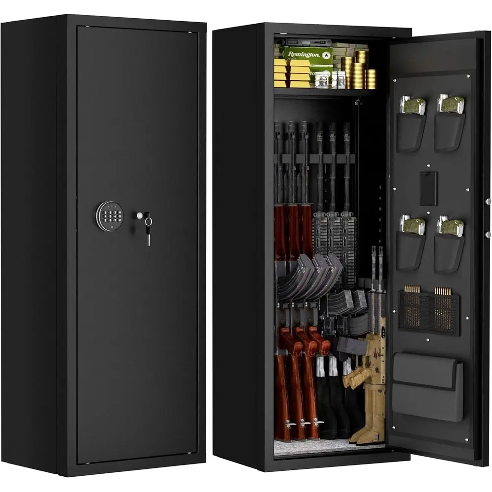 14-16 Slot Gun Safe with Removable Racks and Pistol Storage, Digital Lock with Alarm
14-16 Slot Gun Safe with Removable Racks and Pistol Storage, Digital Lock with Alarm