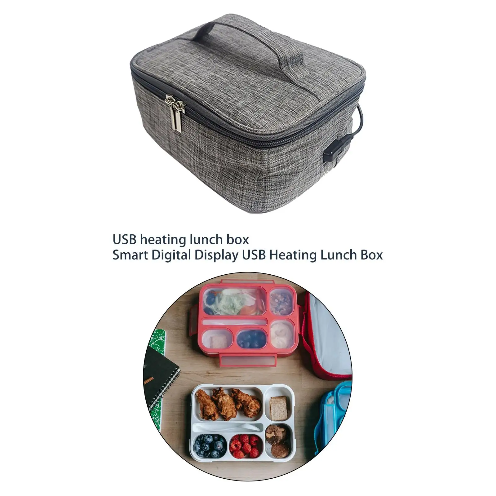 USB Heated Lunch Boxes Bag Container Oxford Cloth Food Warmer Waterproof Material Convenient Reusable Personal Microwave Durable
USB Heated Lunch Boxes Bag Container Oxford Cloth Food Warmer Waterproof Material Convenient Reusable Personal Microwave Durable