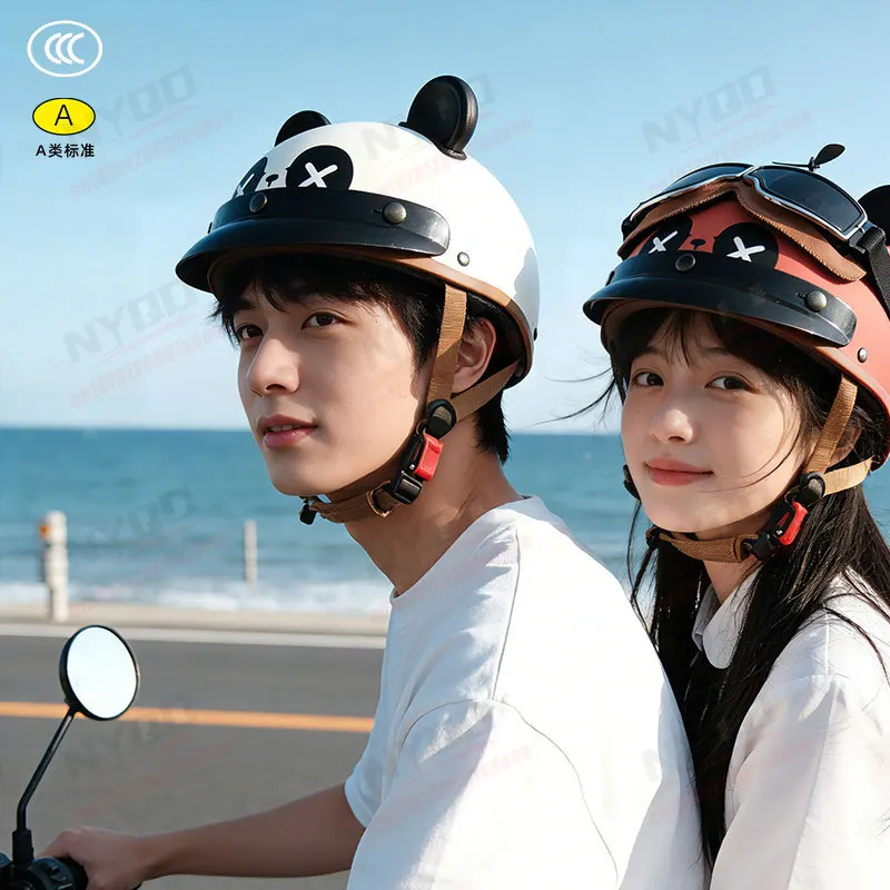 3C Certified Retro Electric Scooter Half Helmet, Unisex Couple Safety Cap, All Season Cute High Value Internet Popular.
3C Certified Retro Electric Scooter Half Helmet, Unisex Couple Safety Cap, All Season Cute High Value Internet Popular.
