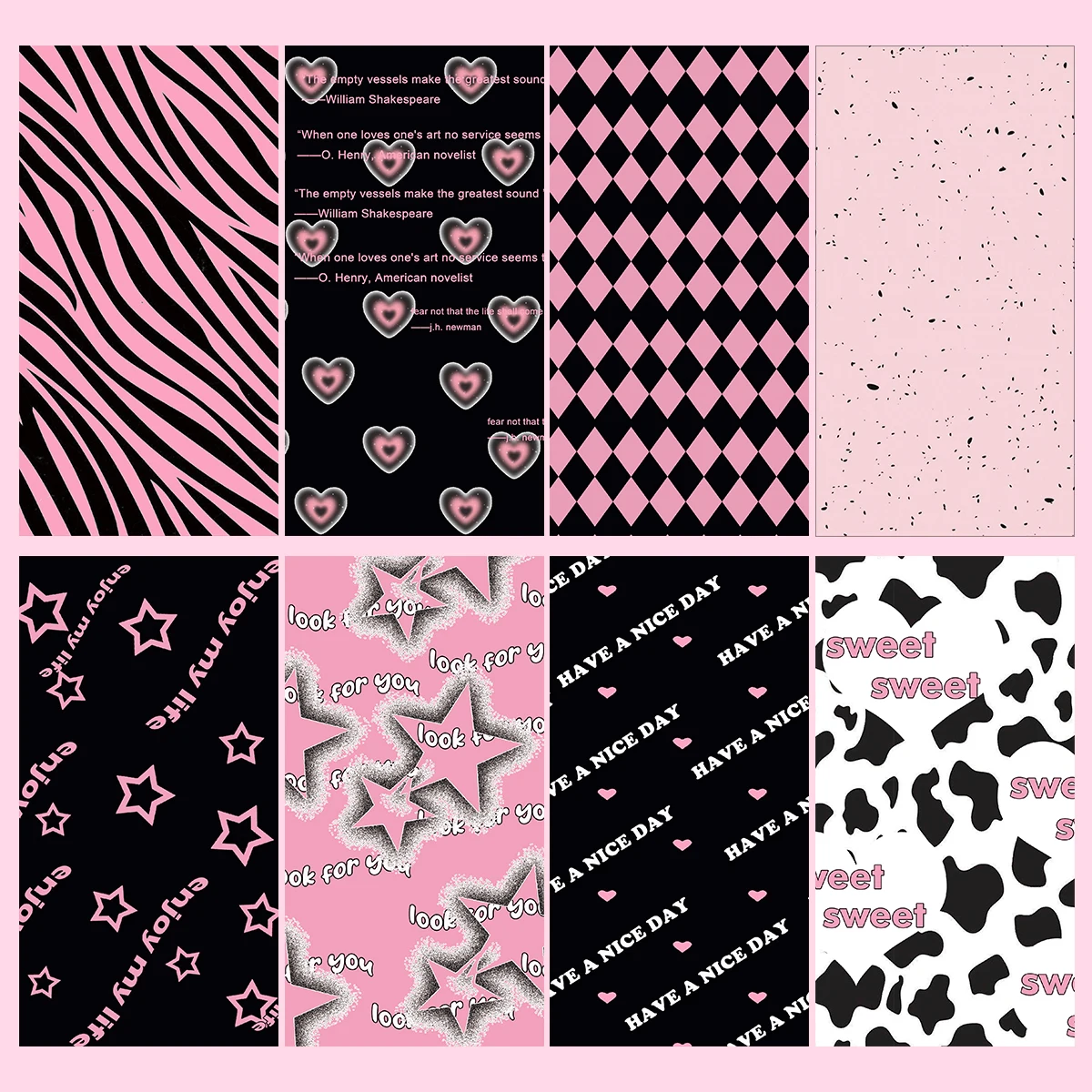 WAKAWAKA Sticky Material Paper for Scrapbooking Stationery Vintage Pink Black Decorative Papers DIY Phone Arts Crafts Album
WAKAWAKA Sticky Material Paper for Scrapbooking Stationery Vintage Pink Black Decorative Papers DIY Phone Arts Crafts Album
