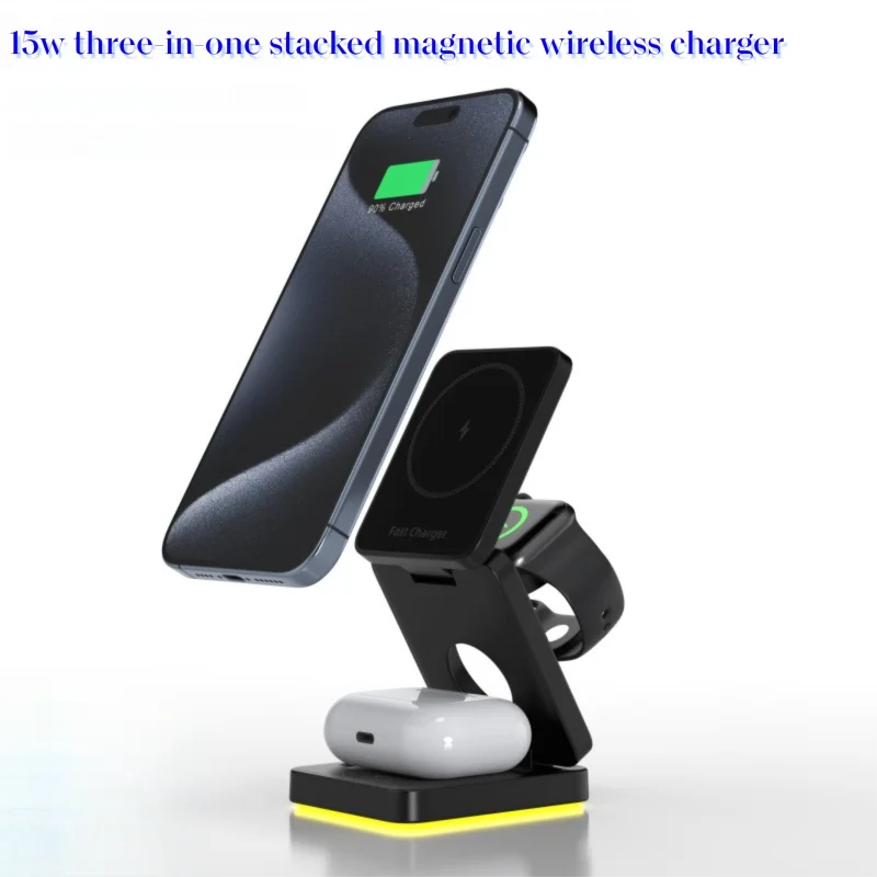Magnetic Phone Stand Wireless Charger Stand 2-in-1 Charging Stand For iPhone 15 16 Pro Max/AirPods For MagSafe Fast Charger
Magnetic Phone Stand Wireless Charger Stand 2-in-1 Charging Stand For iPhone 15 16 Pro Max/AirPods For MagSafe Fast Charger