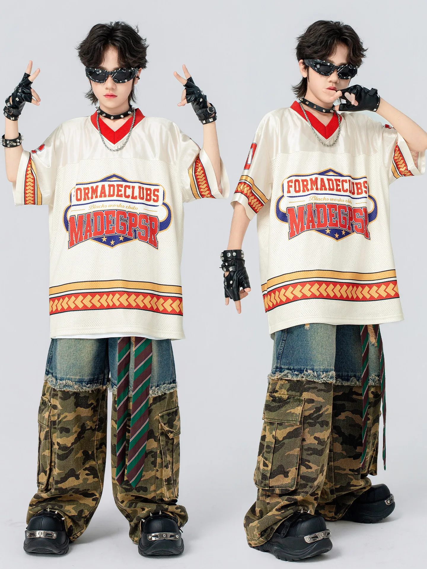 Children'S Day Jazz Dance Performance Costumes For Kids Loose Shirts Hiphop Pants Boys Streetwear Girls Hip Hop Clothes DQS23394
Children'S Day Jazz Dance Performance Costumes For Kids Loose Shirts Hiphop Pants Boys Streetwear Girls Hip Hop Clothes DQS23394