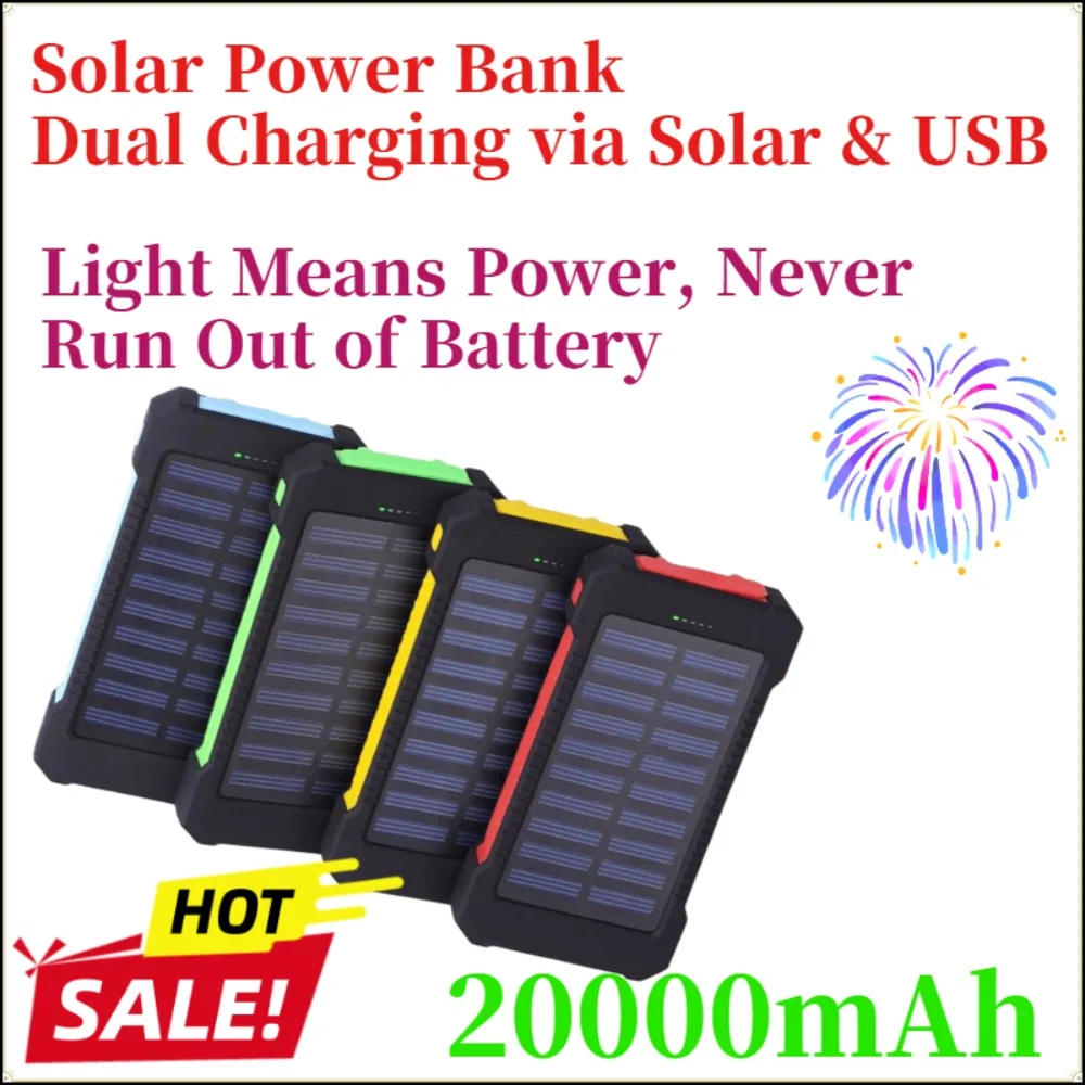 New Arrival Solar Power Bank Dual Mode Solar Power Bank, Large Capacity Fast Charging Portable Charger for IPhone Samsung Xiaomi
New Arrival Solar Power Bank Dual Mode Solar Power Bank, Large Capacity Fast Charging Portable Charger for IPhone Samsung Xiaomi