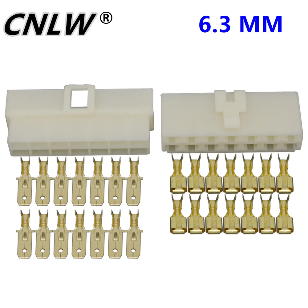 6.3mm 14 Pin DJ7141-6.3-11/21 Automotive Electrical Connector Cable Terminal Plug Kits Motorcycle Ebike Car Terminal Male Female
6.3mm 14 Pin DJ7141-6.3-11/21 Automotive Electrical Connector Cable Terminal Plug Kits Motorcycle Ebike Car Terminal Male Female