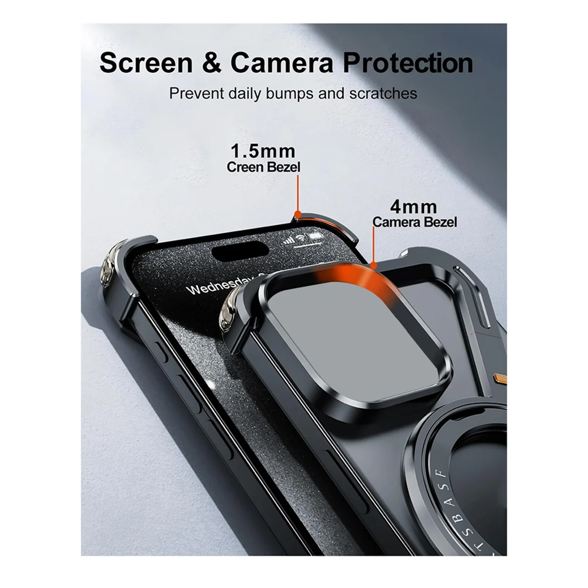 AD41-подставка для телефона Apple 15PRO MAX, чехол для телефона Pai Z, тип металлического рамки, без многофункциональный портативный чехол
AD41-подставка для телефона Apple 15PRO MAX, чехол для телефона Pai Z, тип металлического рамки, без многофункциональный портативный чехол