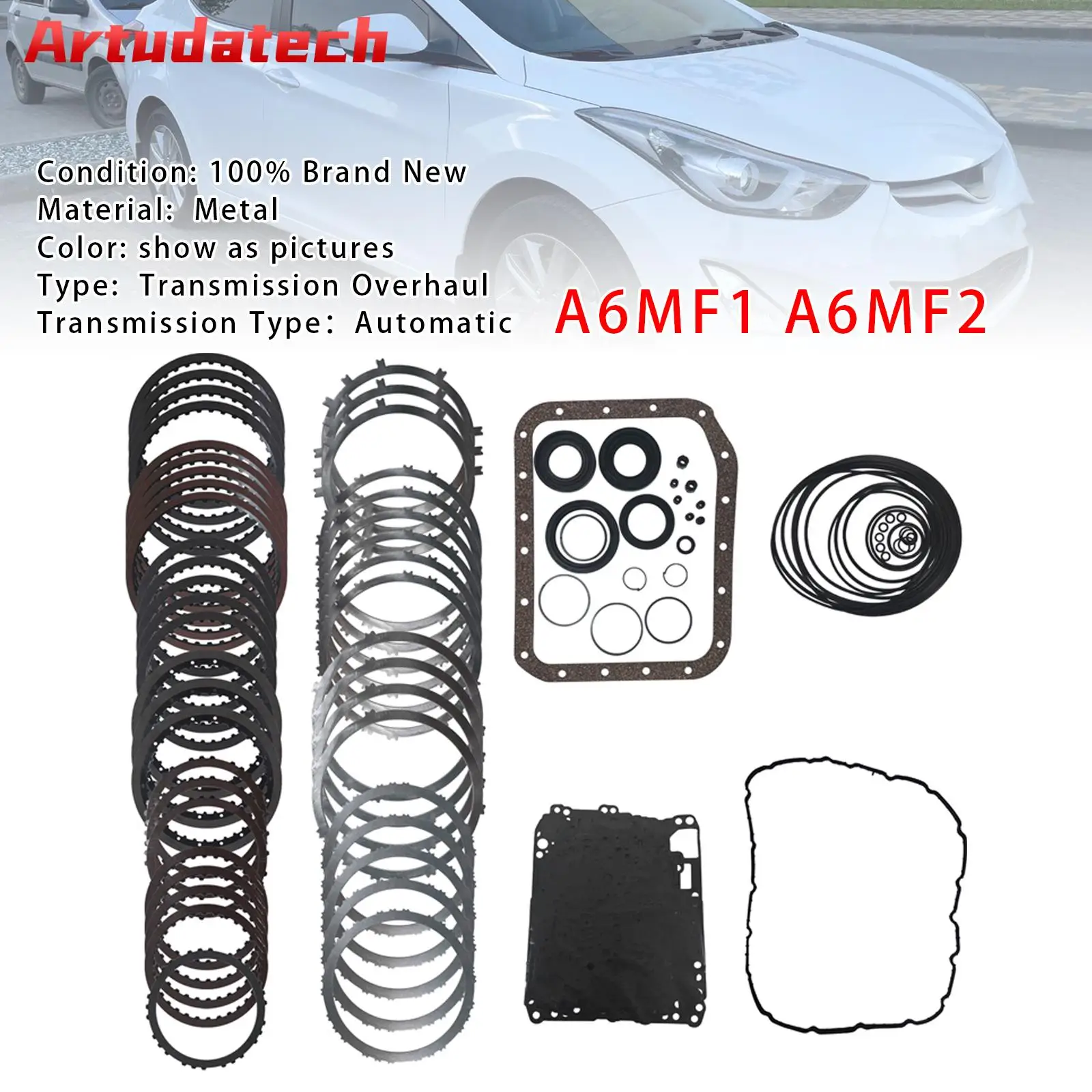 Artudatech A6MF1 A6MF2 Transmission Master Rebuild Kit For Hyundai Tucson Kia Optima Forte
Artudatech A6MF1 A6MF2 Transmission Master Rebuild Kit For Hyundai Tucson Kia Optima Forte