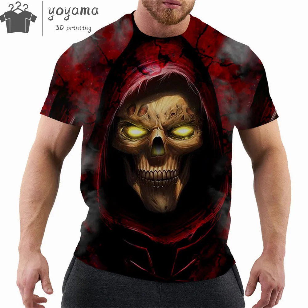 Summer Vintage Horror 3d Skull Print Men's T-Shirt Classic Casual O Neck Short Sleeve Fashion Men's Oversized Tops Tee Shirt
Summer Vintage Horror 3d Skull Print Men's T-Shirt Classic Casual O Neck Short Sleeve Fashion Men's Oversized Tops Tee Shirt