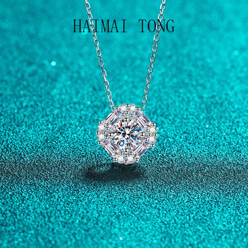 HAIMAITONG Necklace, female bag, moissanite pendant, pt950 platinum collarbone chain
HAIMAITONG Necklace, female bag, moissanite pendant, pt950 platinum collarbone chain