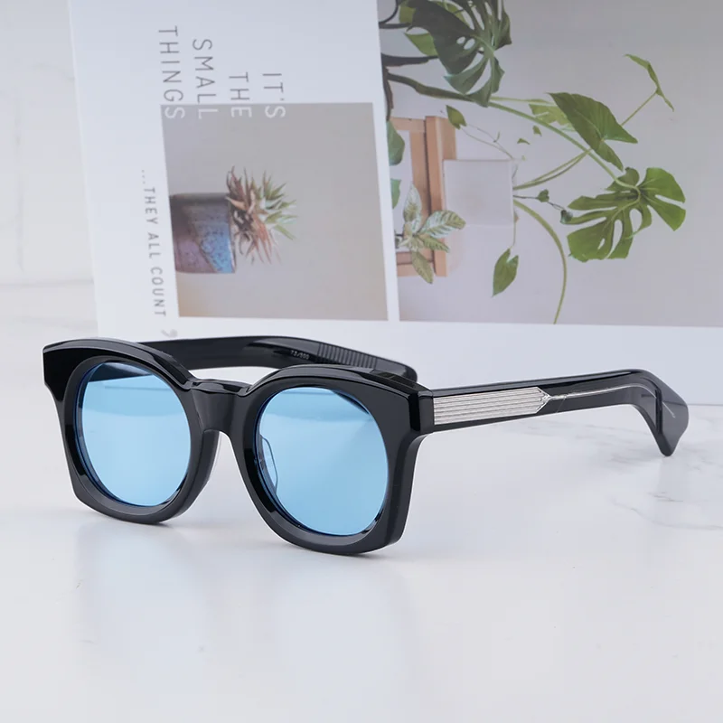 ELMYRI Luxury Craft Special Shaped Black Sunglasses for Male 2025 Trendy Classical Vintage Thick Acetate Solar Glasses for
ELMYRI Luxury Craft Special Shaped Black Sunglasses for Male 2025 Trendy Classical Vintage Thick Acetate Solar Glasses for