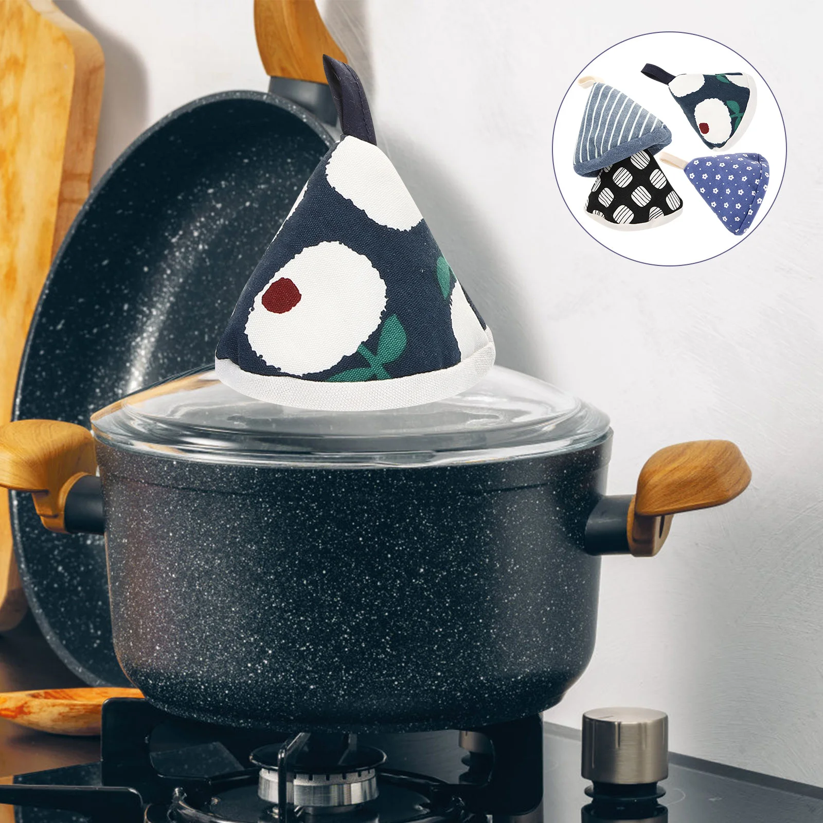 4pcs Heat Resistant Pot Lid Handle Cover Anti Scald Mitt For Cookware Protection Oven Mitts Cast Iron Pot Grip Sleeve Triangular
4pcs Heat Resistant Pot Lid Handle Cover Anti Scald Mitt For Cookware Protection Oven Mitts Cast Iron Pot Grip Sleeve Triangular