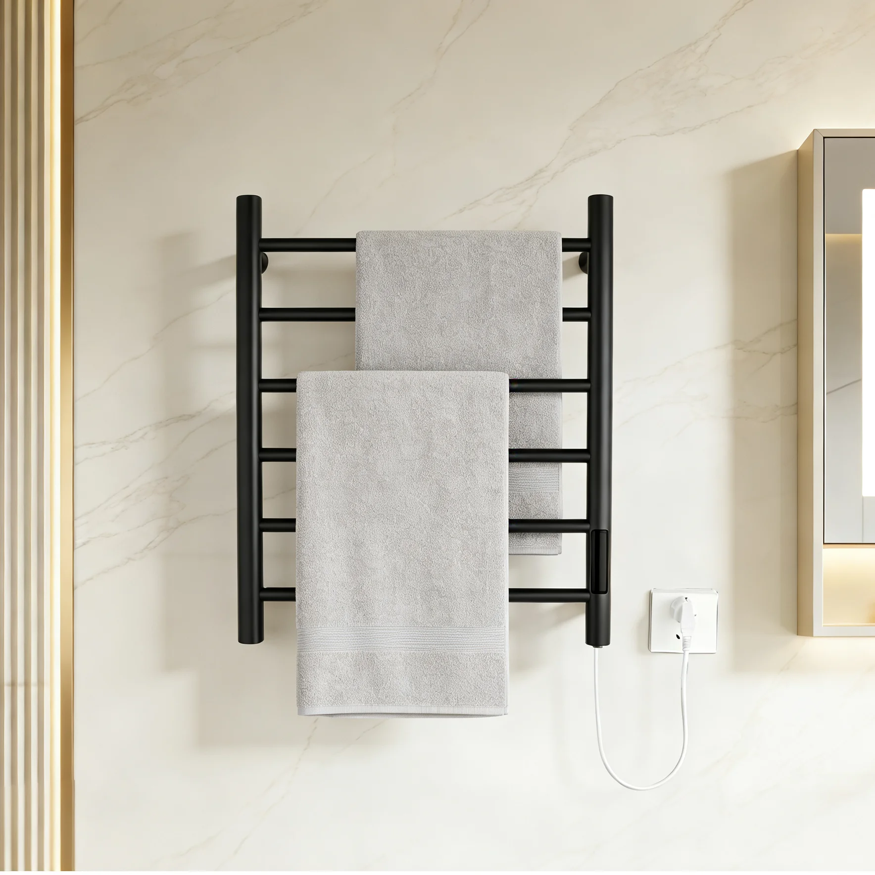 Direct Manufacturer Practical Wall-mounted Electric Towel Rack Heater, Stainless Steel Bathroom Waterproof 6 Strips
Direct Manufacturer Practical Wall-mounted Electric Towel Rack Heater, Stainless Steel Bathroom Waterproof 6 Strips