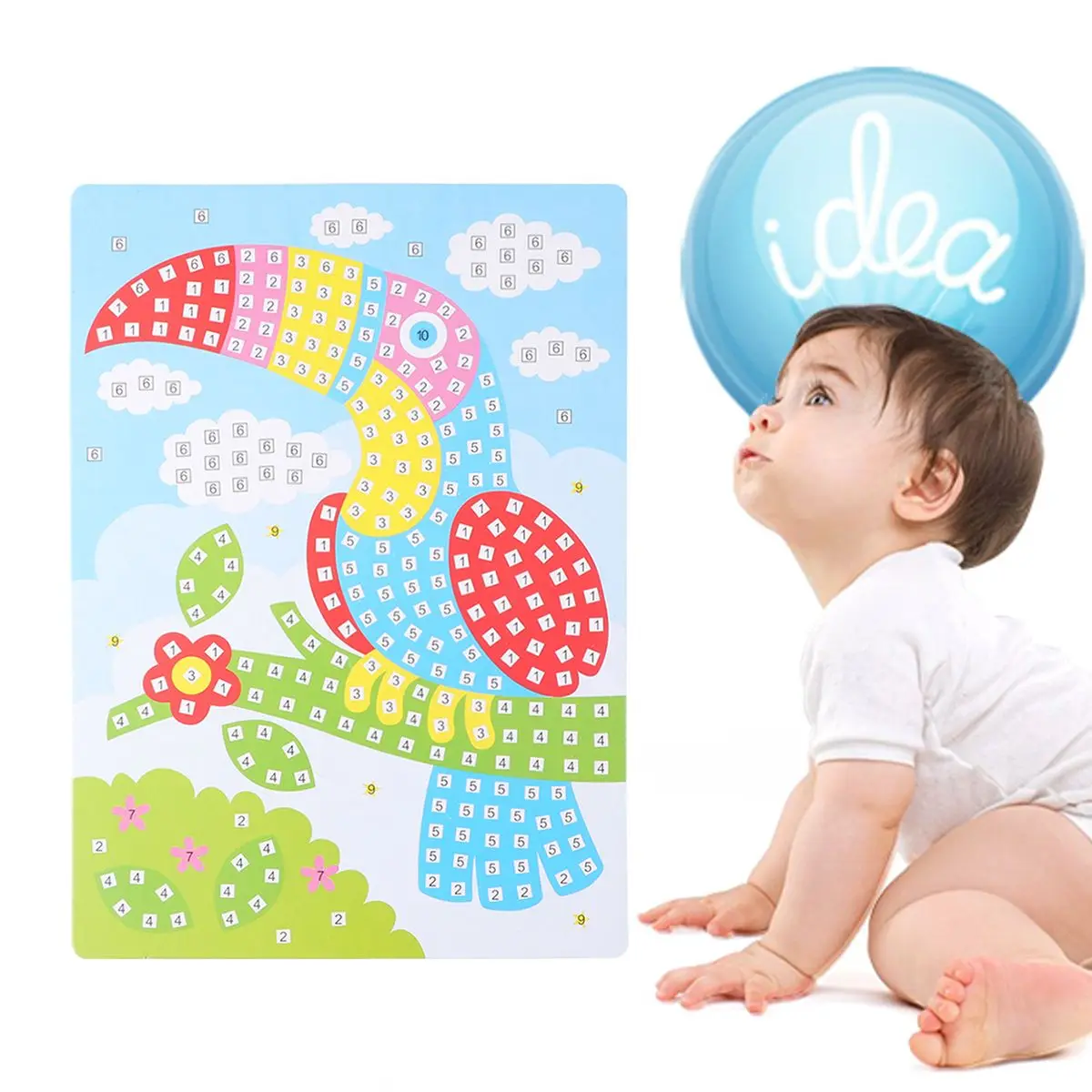 Mosaic Sticker Art Kids DIY Crafts Supplies Educational Toys Mosaic Fun Activities Safe Materials Bright Colors
Mosaic Sticker Art Kids DIY Crafts Supplies Educational Toys Mosaic Fun Activities Safe Materials Bright Colors