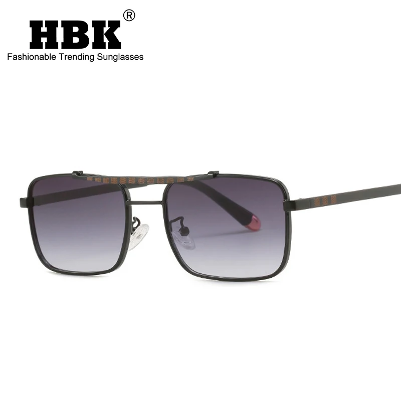 HBK Fashion Metal Gradient Sunglasses Men Double Bridge Style Men Women Glasses Classic Brand Design Sun Glasses Oculos
HBK Fashion Metal Gradient Sunglasses Men Double Bridge Style Men Women Glasses Classic Brand Design Sun Glasses Oculos