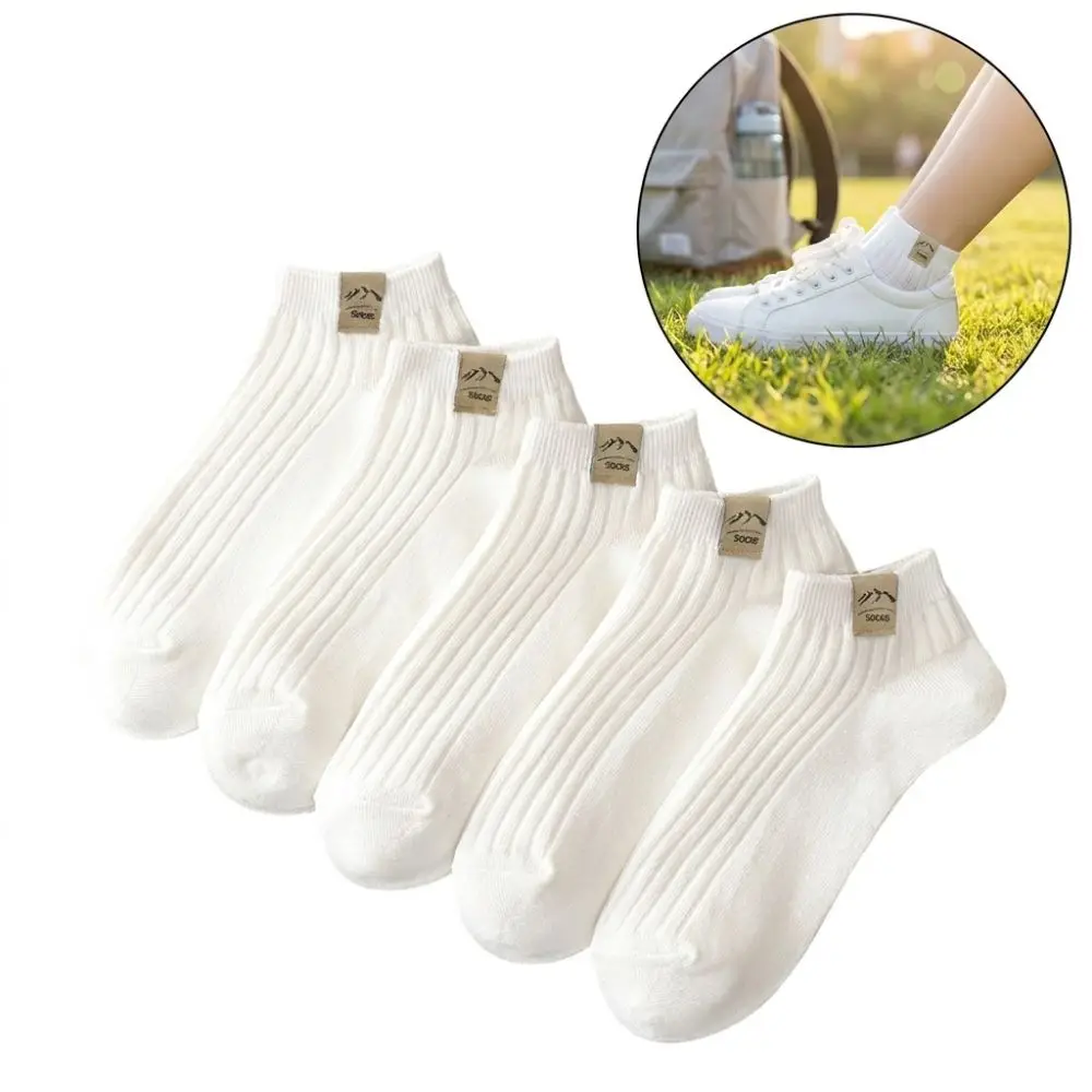 5 Pairs Ribbed Knit Men's Ankle Socks Solid Color Sweat-absorbing No Show Socks Breathable Elastic Cuff Low Cut Ankle Socks
5 Pairs Ribbed Knit Men's Ankle Socks Solid Color Sweat-absorbing No Show Socks Breathable Elastic Cuff Low Cut Ankle Socks