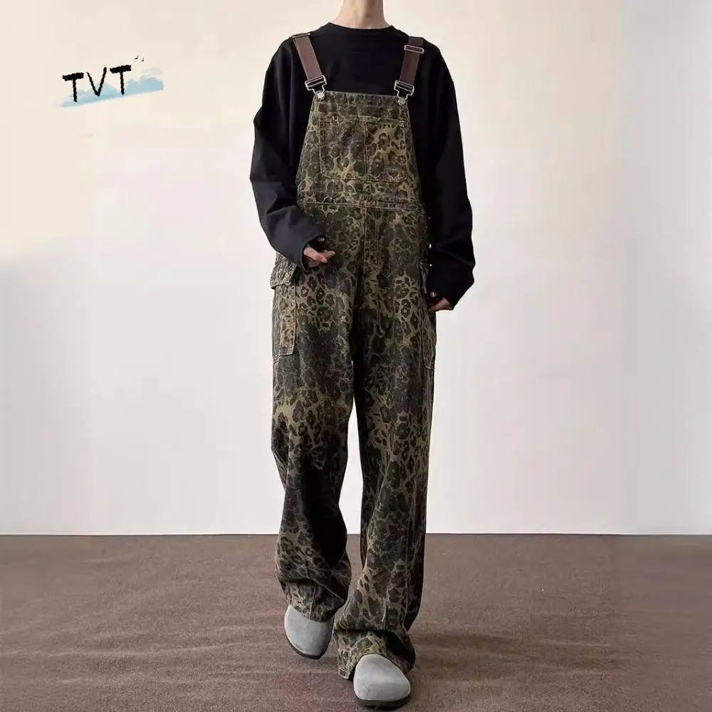 Fashion Baggy Leopard Print Overalls Straight Leg High Waist Rompers Women Y2k Ins Style Wide Leg Leopard Print Pants Girls
Fashion Baggy Leopard Print Overalls Straight Leg High Waist Rompers Women Y2k Ins Style Wide Leg Leopard Print Pants Girls